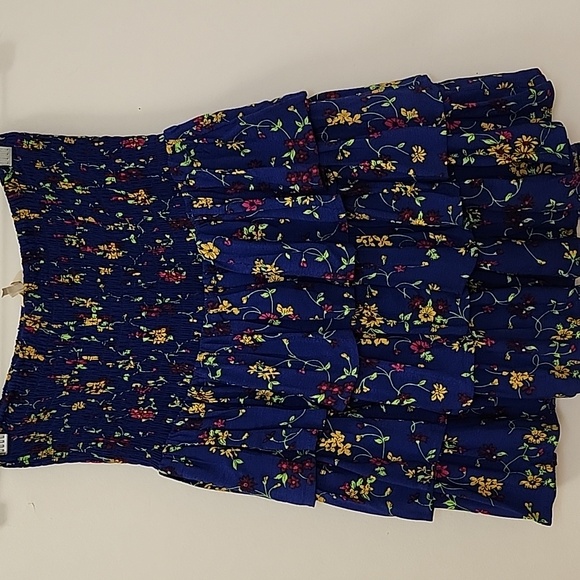 Maje Jalao Tiered Ruffled Floral Skirt Floral Blue Tiered Skirt Fairycore Sz 2/M - Picture 14 of 16